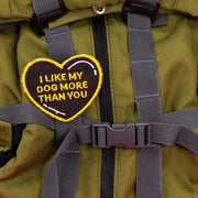 I Like My Dog More Than You Heart Patch – Accessories by K9 Sport Sack