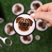 Pug Face Circle Patch – Accessories by K9 Sport Sack