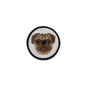 Pug Face Circle Patch – Accessories by K9 Sport Sack