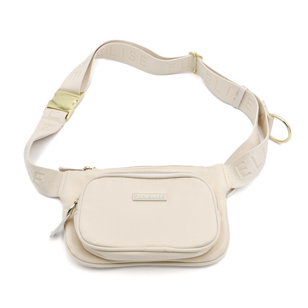 Elise Dog Walking Belt Bag - Bone