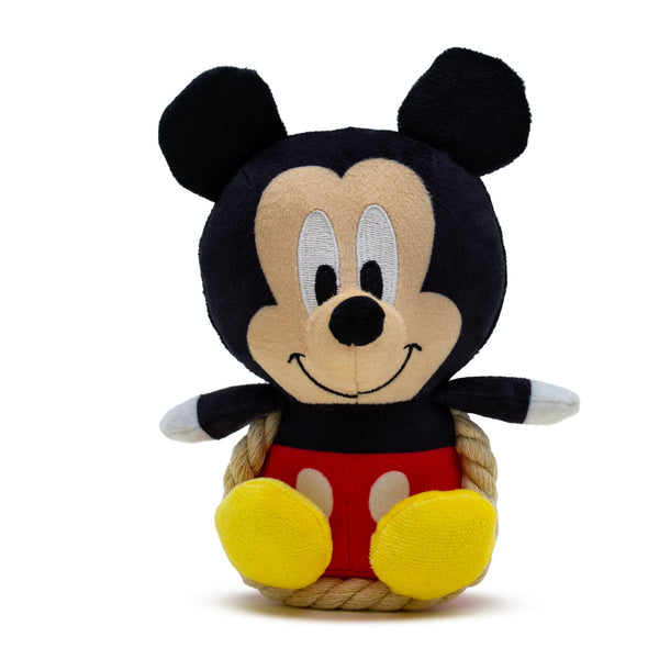 Disney Mickey Mouse Chibi Rope Plush Squeaky Dog Toy