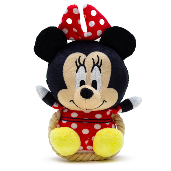 Disney Minnie Mouse Chibi Rope Plush Squeaky Dog Toy