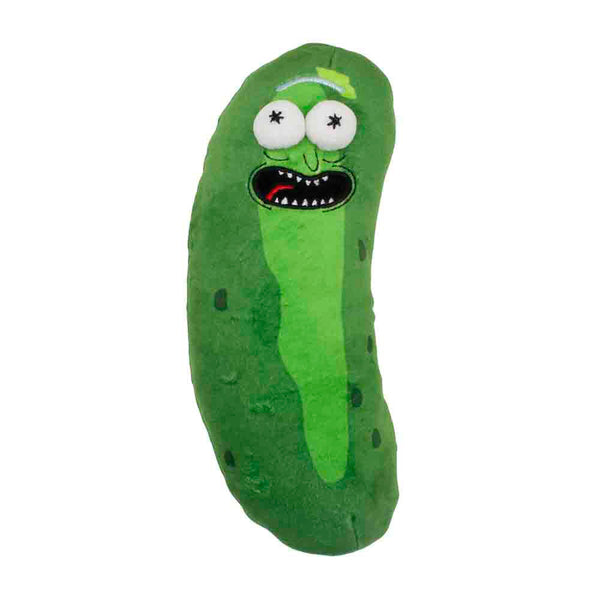 Rick and Morty Pickle Rick Pose Plush Squeaky Dog Toy