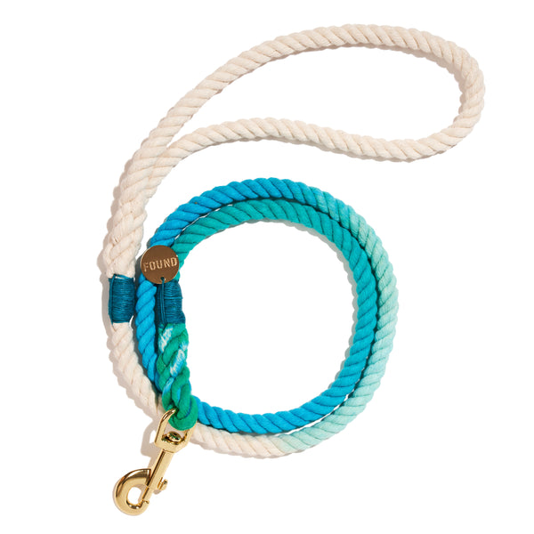 Found My Animal Robins Egg Blue Cotton Rope Dog Leash - Standard - 5FT