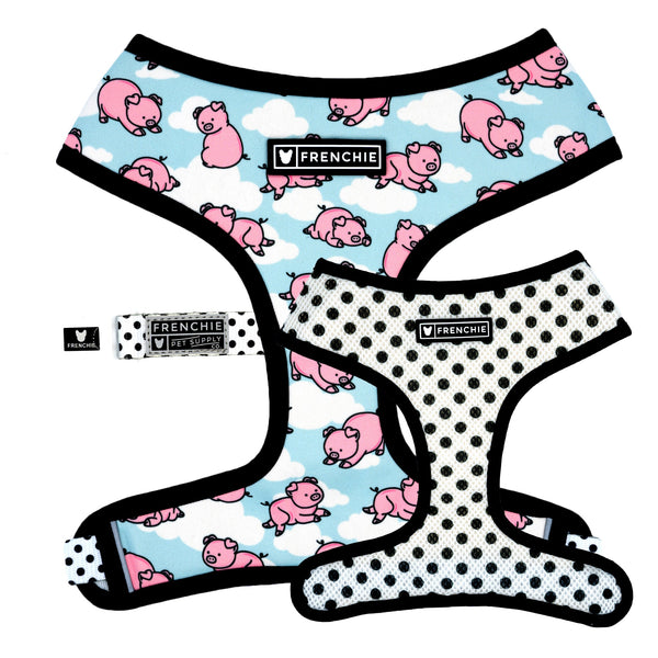 Frenchie Duo Reversible Dog Harness - When Pigs Fly