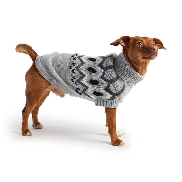 Heritage Dog Sweater - Grey Mix
