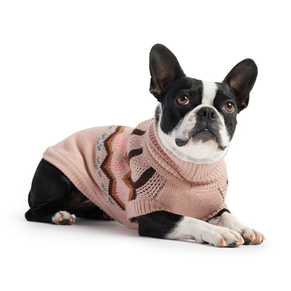 Heritage Dog Sweater - Pink