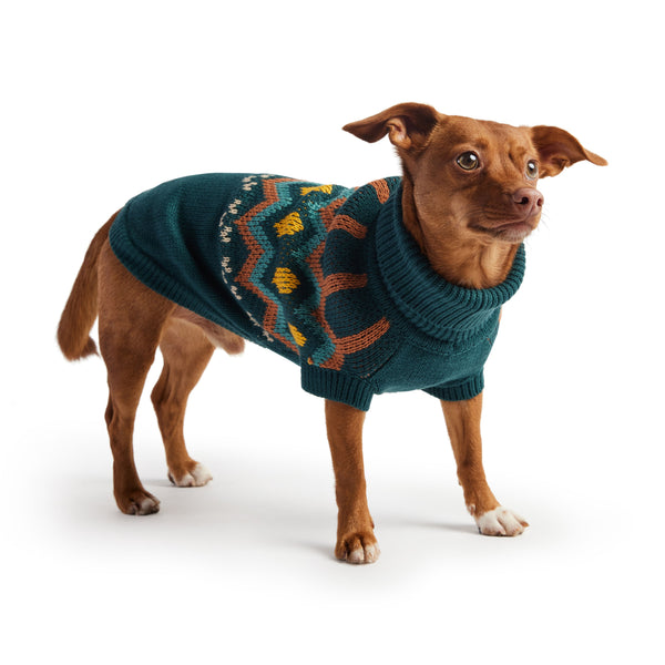 Heritage Dog Sweater - Teal