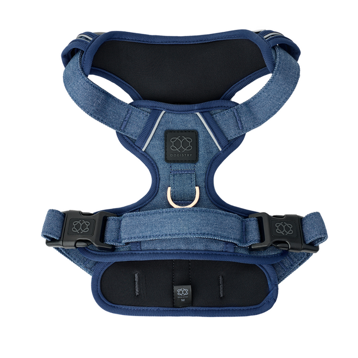 The NoMad Adjustable Luxe Dog Harness - Denim – Wuforia