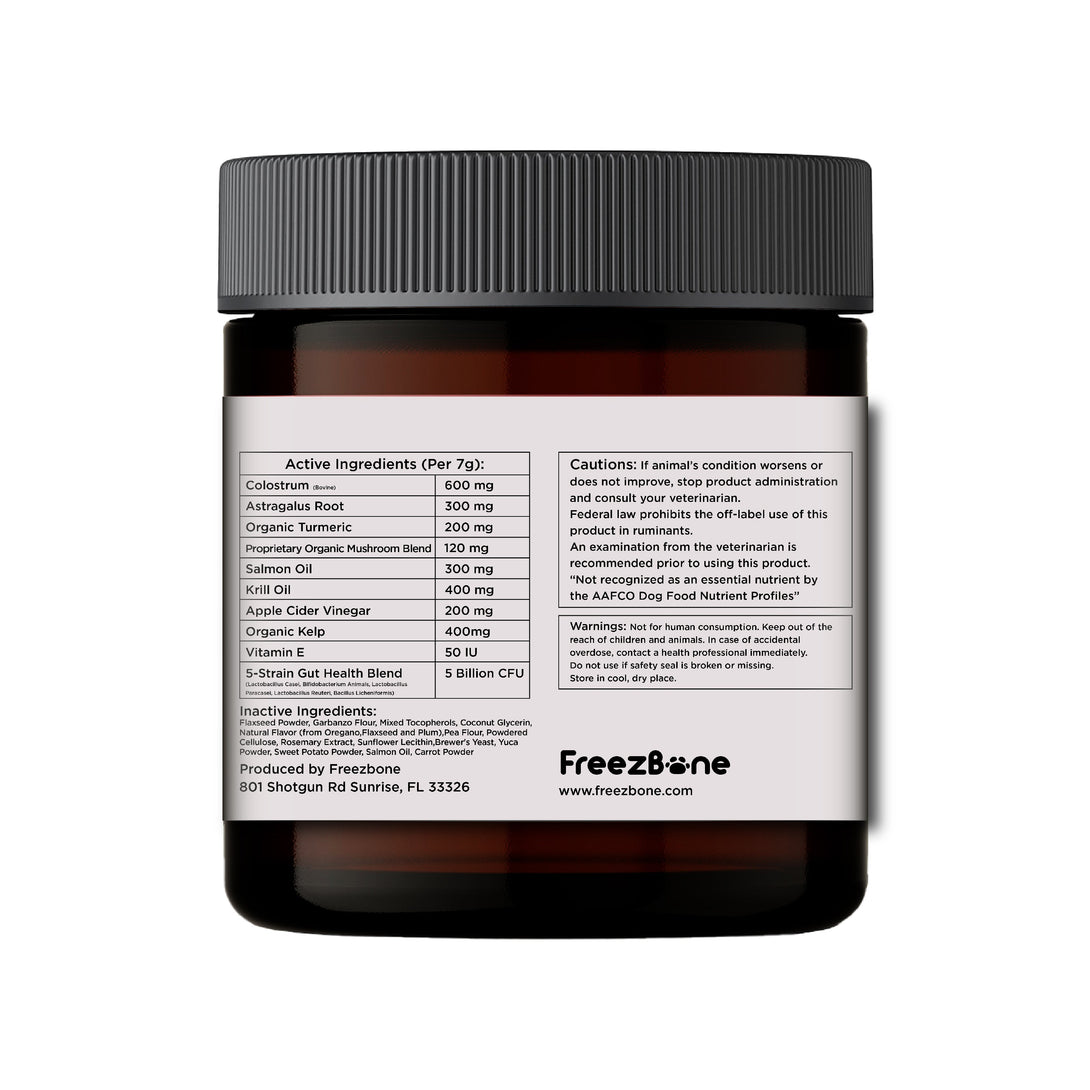 Allergy & Immune Chews (90 Chews) Dog Vitamin Supplement – Dog Vitamins & Supplements by Freezbone