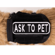 Ask to Pet 2x6 Patch – Accessories by K9 Sport Sack