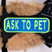 Ask to Pet 2x6 Patch – Accessories by K9 Sport Sack