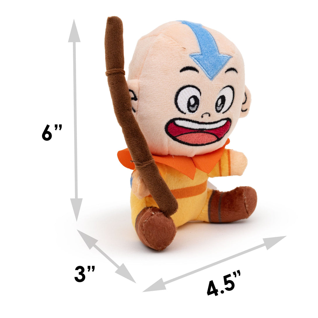 Avatar the Last Airbender - Avatar Aang Sitting Full Body Pose Plush Squeaky Dog Toy - Wūforia