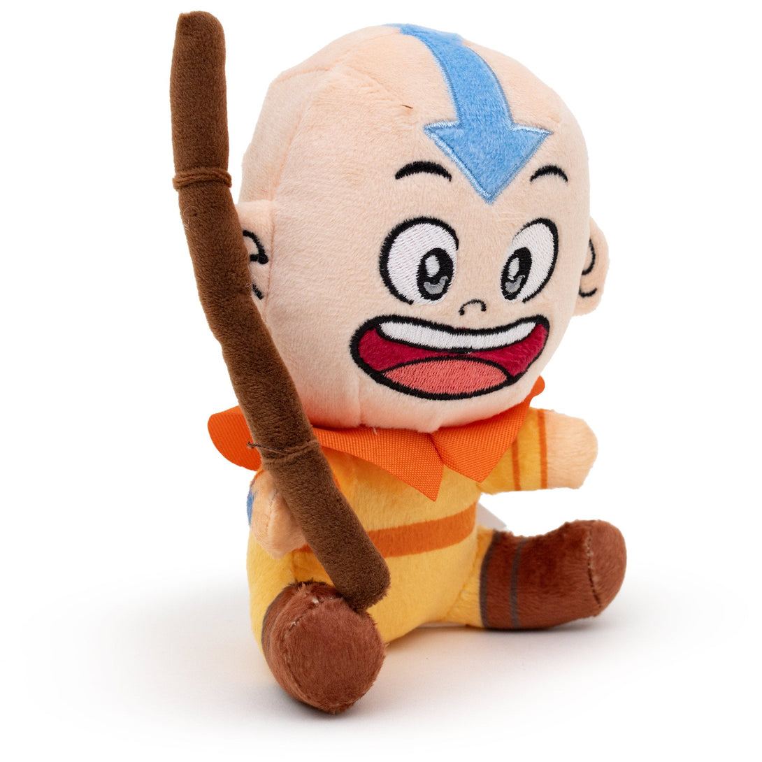 Avatar the Last Airbender - Avatar Aang Sitting Full Body Pose Plush Squeaky Dog Toy - Wūforia