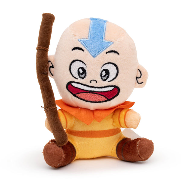 Avatar the Last Airbender - Avatar Aang Sitting Full Body Pose Plush Squeaky Dog Toy - Wūforia