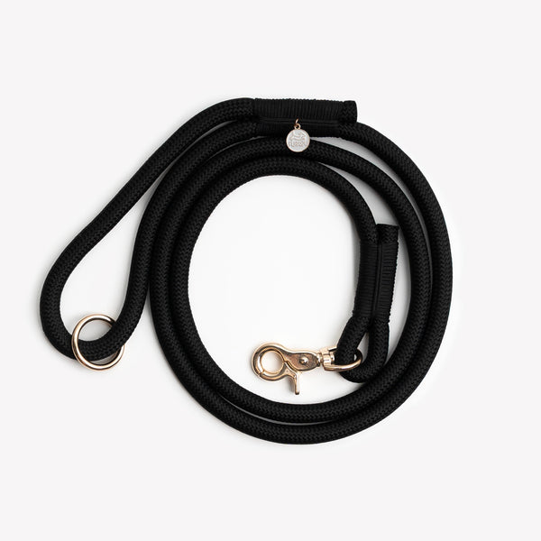 Black - Braided Rope Dog Leash – Dog Leashes by FURLOU