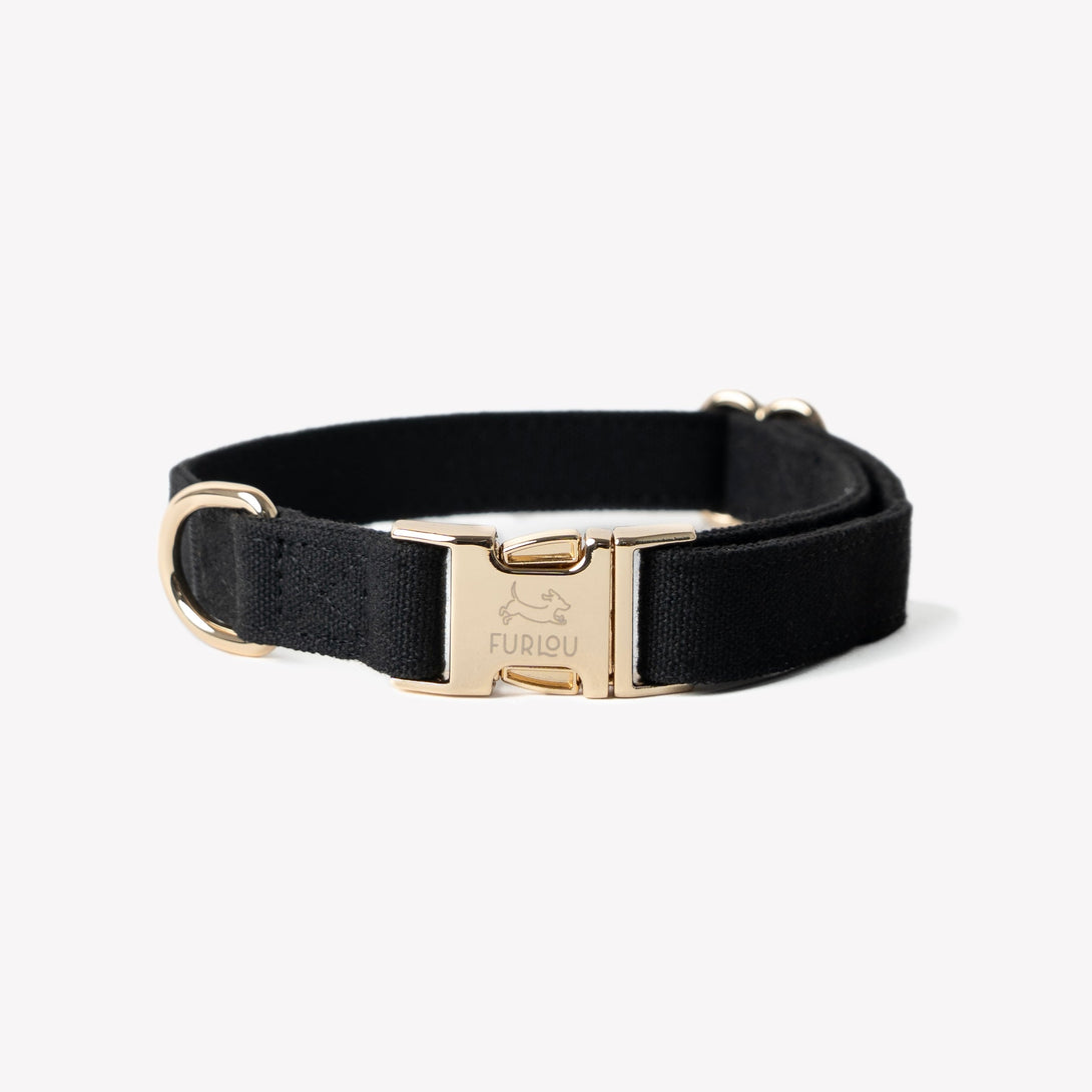 Black - Canvas Dog Collar – Dog Collars by FURLOU