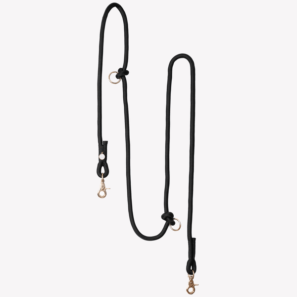 Black - Hands Free Braided Dog Leash – Dog Leashes by FURLOU