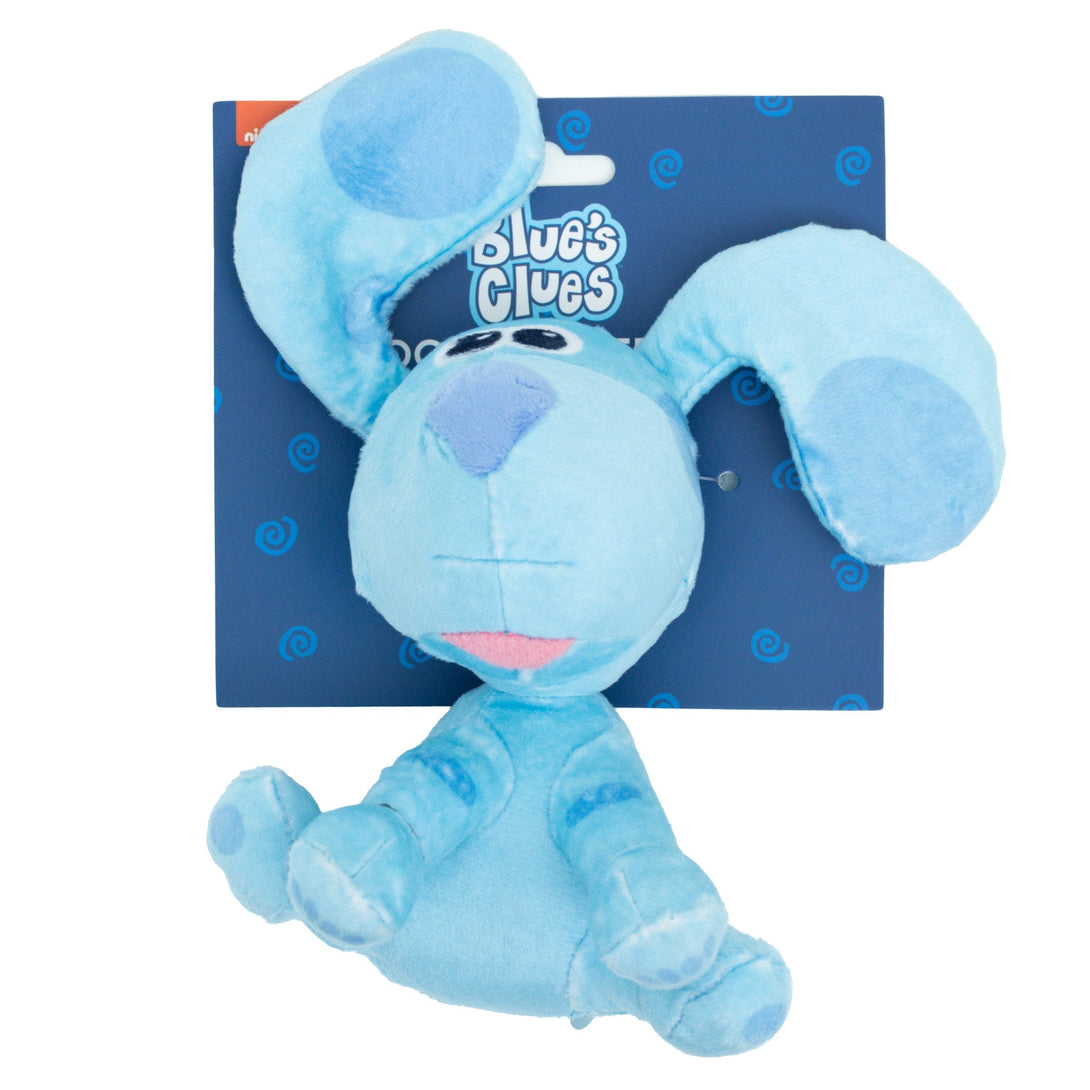 Blue's Clues - Blue Full Body Sitting Pose Plush Squeaky Dog Toy - Wūforia