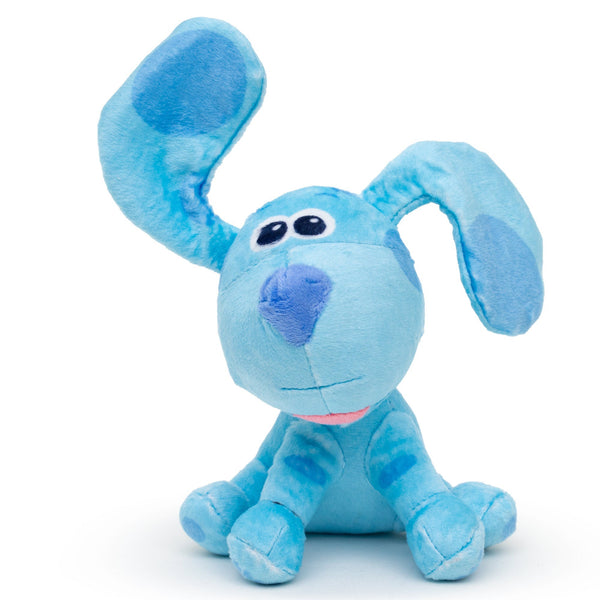 Blue's Clues - Blue Full Body Sitting Pose Plush Squeaky Dog Toy - Wūforia