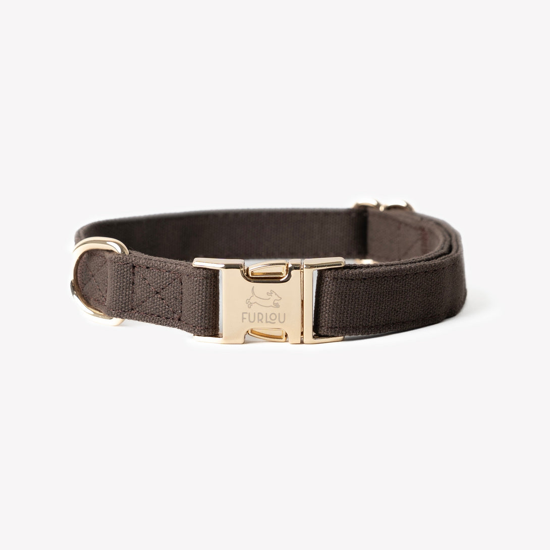 Brown - Canvas Dog Collar – Dog Collars by FURLOU