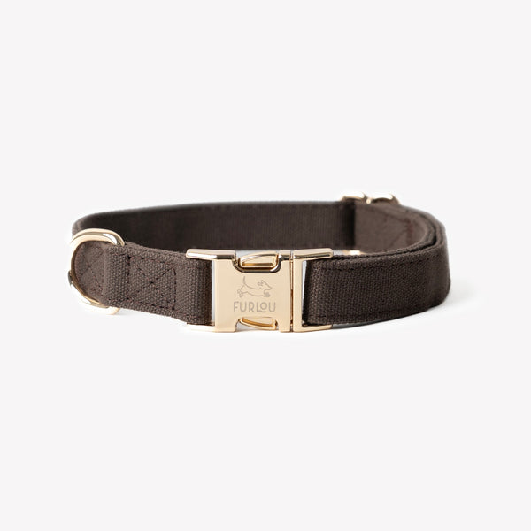 Brown - Canvas Dog Collar – Dog Collars by FURLOU