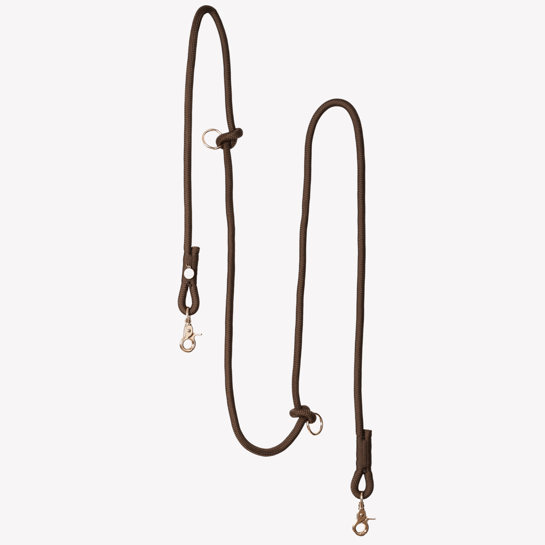 Brown - Hands Free Braided Dog Leash – Dog Leashes by FURLOU