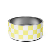 Checker Lemontart Dog Bowl - Wūforia