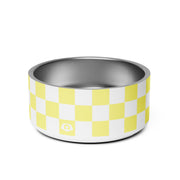 Checker Lemontart Dog Bowl - Wūforia