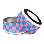 Checker Retro Shade Dog Bowl - Wūforia