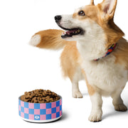 Checker Retro Shade Dog Bowl - Wūforia