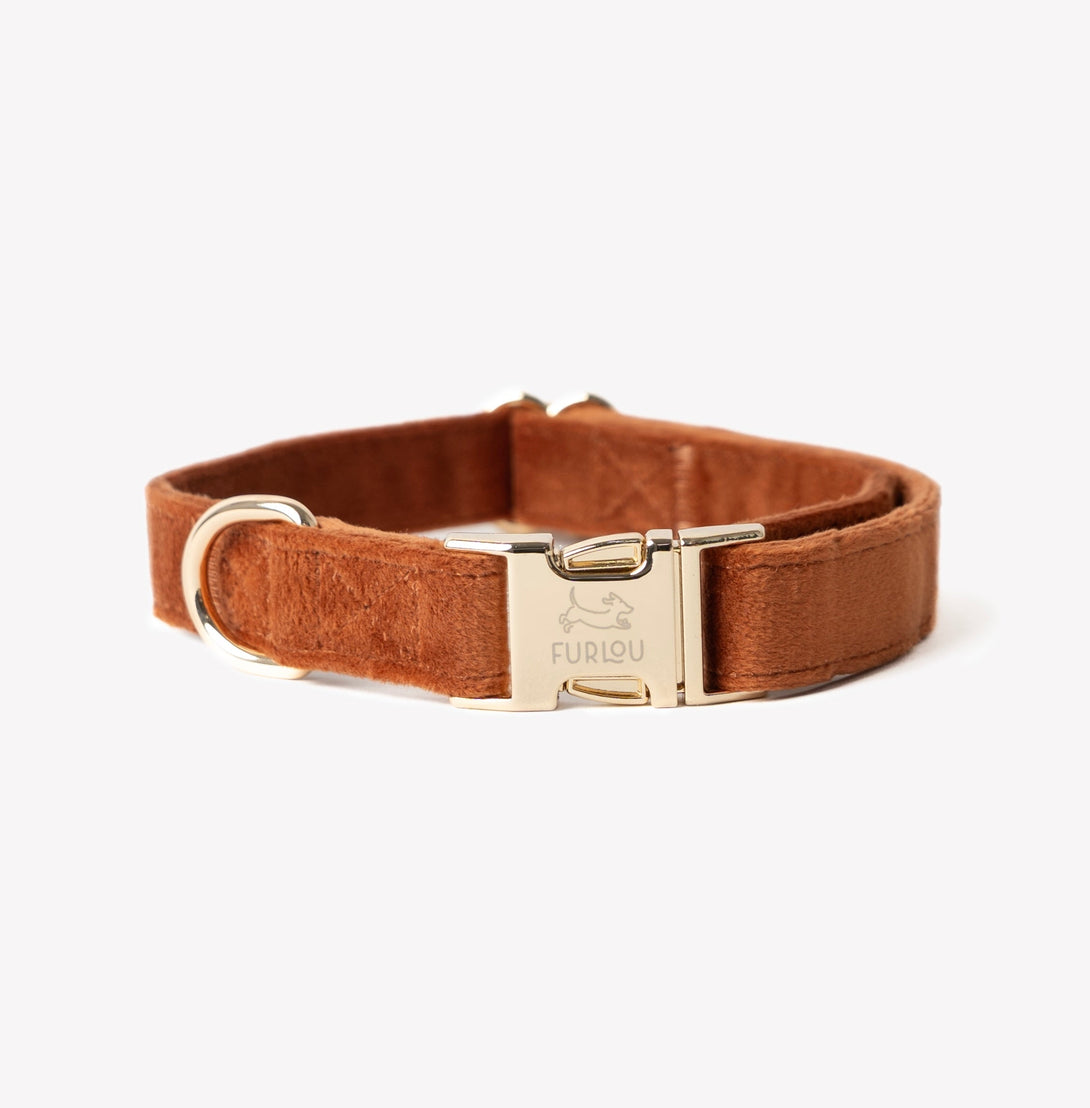 Clay - Velvet Dog Collar – Dog Collars by FURLOU