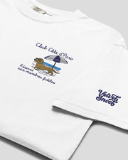 Club Côte d’Paw Embroidered Comfort Color T-Shirt – Mens/Womens T-Shirts by Velvet Snoot