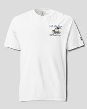 Club Côte d’Paw Embroidered Comfort Color T-Shirt – Mens/Womens T-Shirts by Velvet Snoot
