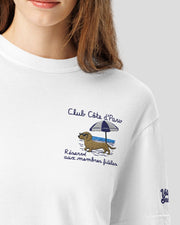 Club Côte d’Paw Embroidered Comfort Color T-Shirt – Mens/Womens T-Shirts by Velvet Snoot