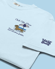 Club Côte d’Paw Embroidered Comfort Color T-Shirt – Mens/Womens T-Shirts by Velvet Snoot