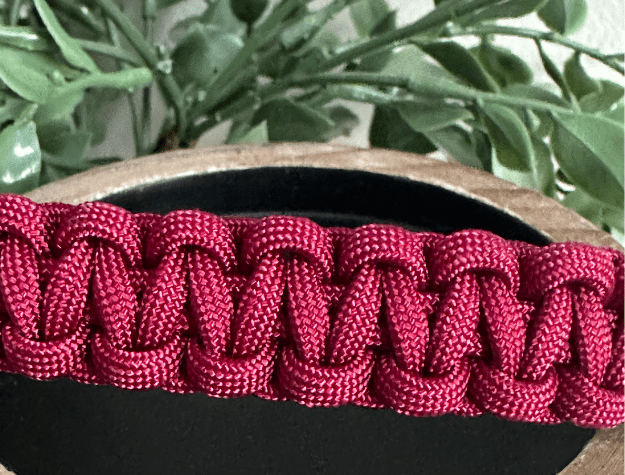 Cobra Braid in Maroon Handmade Dog Collar – Dog Collars by Pawsh Pup Co.