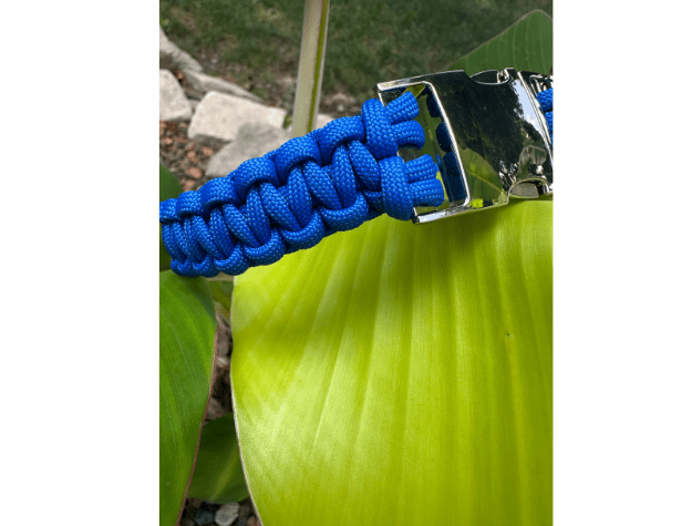 Cobra Braid in Royal Blue - Handmade Dog Collar – Dog Collars by Pawsh Pup Co.