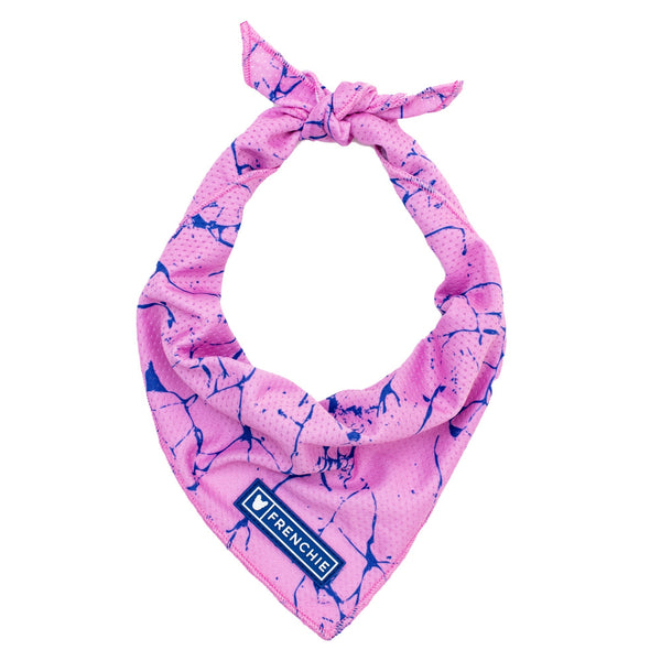 Cooling Dog Bandana - Pink Marble – Bandanas & Neckwear by Frenchie Bulldog