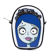 Corpse Bride Emily the Corpse Bride Vegan Leather Crossbody Dog Walking Bag – Dog Walking Bags & Pouches by Buckle - Down