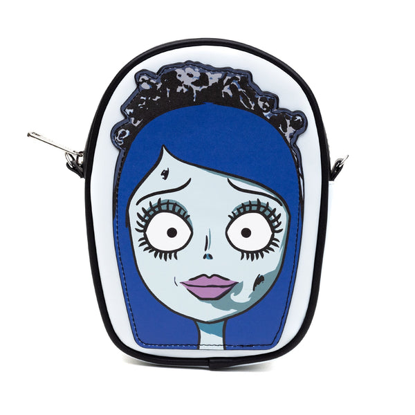Corpse Bride Emily the Corpse Bride Vegan Leather Crossbody Dog Walking Bag – Dog Walking Bags & Pouches by Buckle - Down