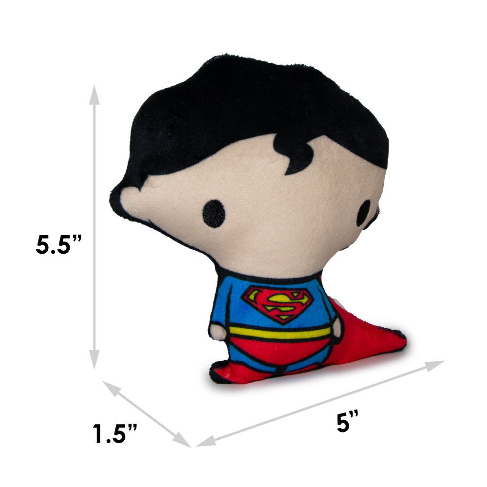 DC Comics Superman Superman Chibi Plush Squeaky Dog Toy – Dog Toys by Buckle - Down