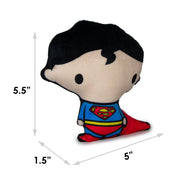 DC Comics Superman Superman Chibi Plush Squeaky Dog Toy – Dog Toys by Buckle - Down