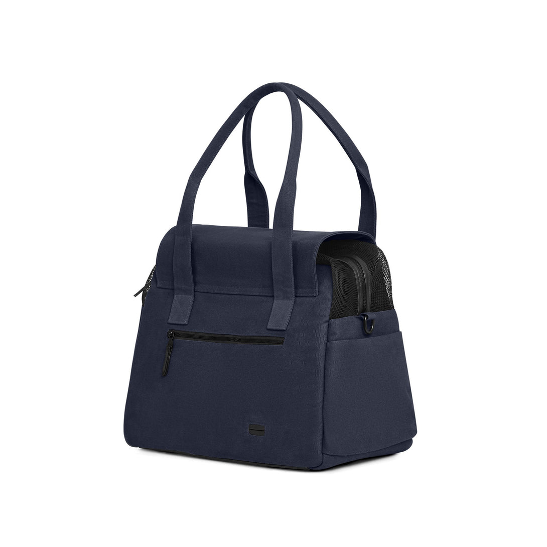 DESTINATION DOG CARRIER TOTE TRAVEL BAG - NAVY. – Pet Carriers by JUST FRED.