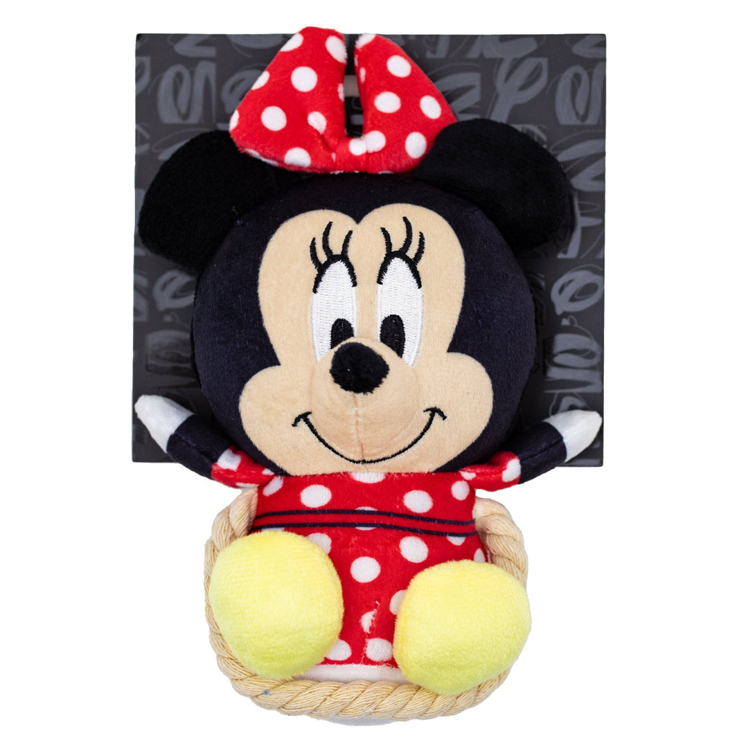 Disney Minnie Mouse Chibi Plush Squeaky Rope Dog Toy – Dog Toys by Buckle - Down