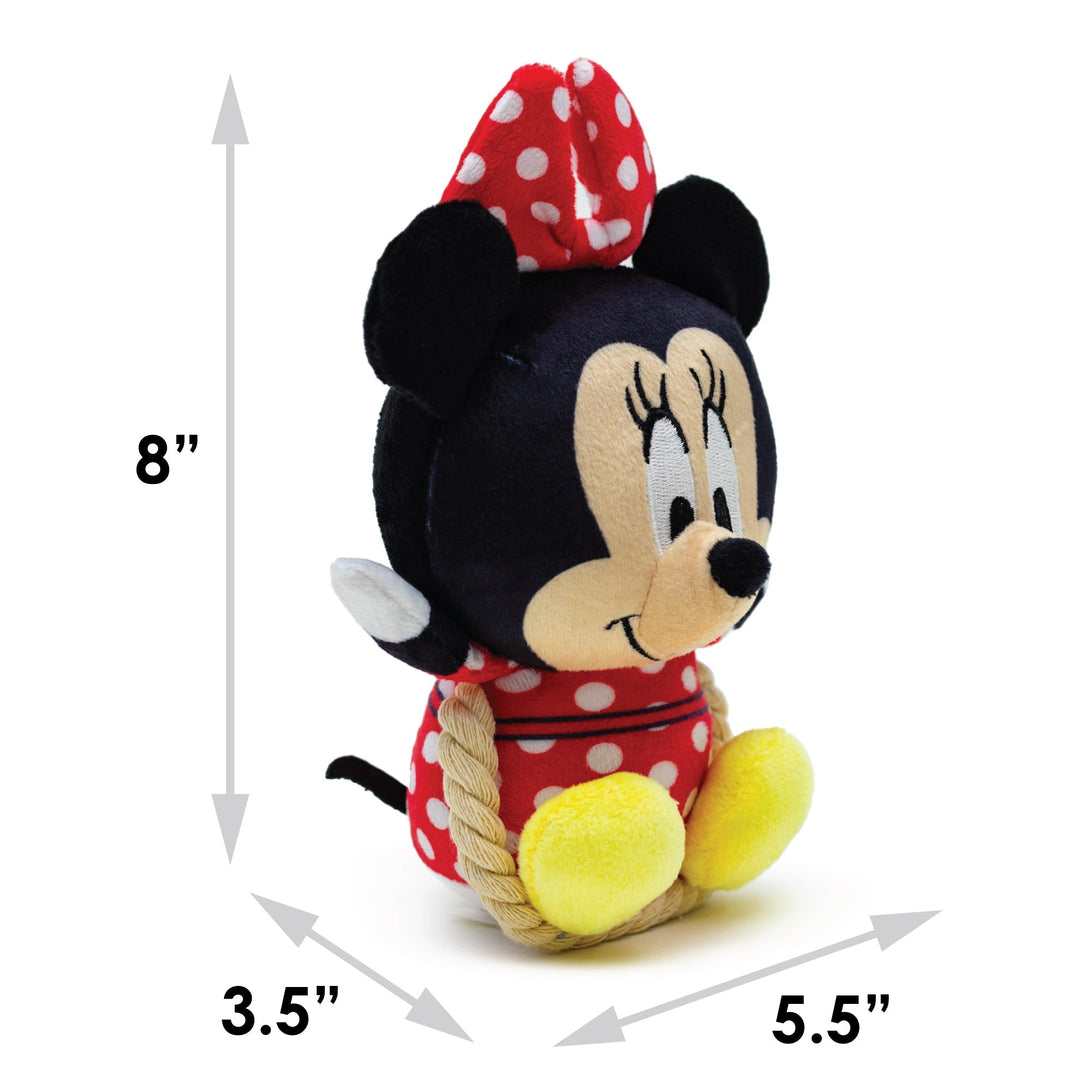 Disney Minnie Mouse Chibi Plush Squeaky Rope Dog Toy – Dog Toys by Buckle - Down