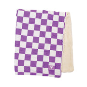 Dog Blanket - LA Purple Checkered – Dog Blankets by Frenchie Bulldog