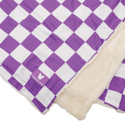 Dog Blanket - LA Purple Checkered – Dog Blankets by Frenchie Bulldog