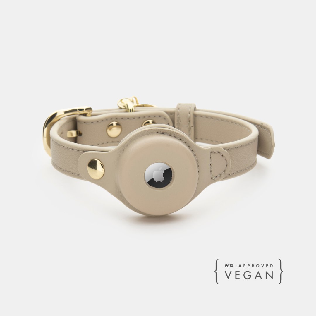 Dog Collar - Air Tag Enabled - Vegan Leather - Cupertino – Dog Collars by Nina Woof