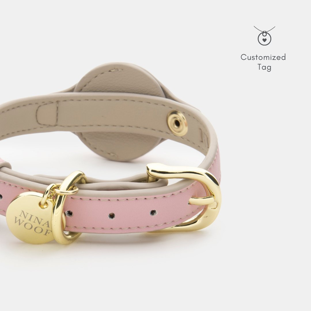 Dog Collar - Air Tag Enabled - Vegan Leather - Cupertino – Dog Collars by Nina Woof